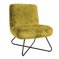 Nojatuoli Home4You Farica 65x74x84cm, keltainen