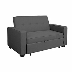 Vuodesohva Home4You Feya 146x86x88cm, 2-istuttava, tummanharmaa