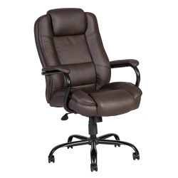 Työtuoli Home4you ELEGANT XXL, keinonahka, ruskea