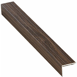 Porraslista Euroshrink alumiini 295a itseliimautuva, 20x25mm x 1m, pähkinä