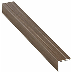 Porraslista Euroshrink alumiini 295a itseliimautuva, 20x25mm x 1m, satiinipähkinä