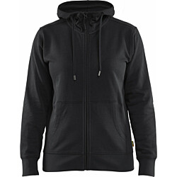 Naisten huppari Blåkläder 3395 vetoketjulla, musta, XXXL