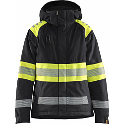 Naisten talvitakki Blåkläder 4470 Highvis, musta/huomiokeltainen, S