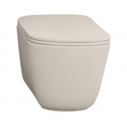 WC-istuin Kerasan Tribeca Rimless 5118, lattiamalli, S/P-lukko, matta, vaaleanharmaa