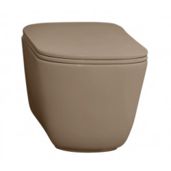 WC-istuin Kerasan Tribeca Rimless 5118, lattiamalli, S/P-lukko, matta, beige