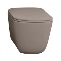 WC-istuin Kerasan Tribeca Rimless 5118, lattiamalli, S/P-lukko, matta, harmaa