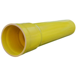Kaapelinsuojaputki Pipelife TEL 140x6000 B, keltainen, ilman tiivistettä
