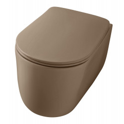 WC-istuin Kerasan Nolita 5314 Rimless, seinämalli, matta, beige