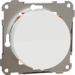 6/1-kytkin Schneider Electric ELKO One, 16A, IP21, UKJ, uppoasennus, keskiölevyllä, jousiliitos, valkoinen