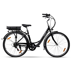 Naisten sähköpyörä Swoop Classic, 28", 7 vaihdetta, musta
