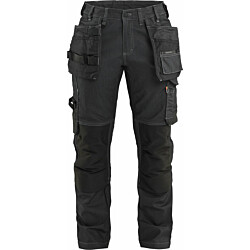 Naisten riipputaskuhousut Blåkläder 7132-1141 stretch musta C54