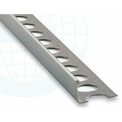 Laattalista/päätelista ulkokulma Euroshrink rst 183s, 8mm x 2.5m, harjattu teräs
