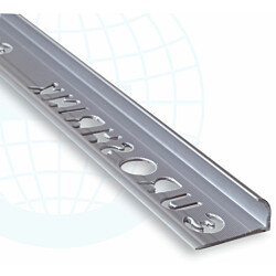 Laattalista/ulkokulma Euroshrink puolipyöreä pvc 171, 10mm x 2.55m, vaaleanharmaa