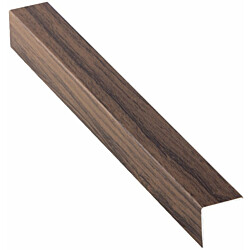 Laattalista/ulkokulma Euroshrink pinta-asennus, alumiini 193a, 25mm x 2.5m, pähkinä