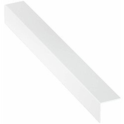 Laattalista/ulkokulma Euroshrink pinta-asennus, alumiini 193a, 15mm x 2.5m, valkoinen