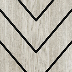 Sisustuslevy Maler Louvre Chevron, 12x616x2800mm, mdf, musta/vanilla tammi