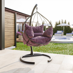 Riipputuoli Linento Garden Mavera, musta/violetti