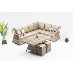 Oleskeluryhmä Linento Garden Cenova, 8-istuttava, beige