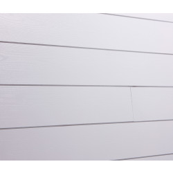 Sisustuspaneeli Aure Riihi STS PN, 15x120x2500mm, harjattu puhtaan valkoinen