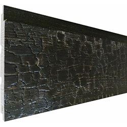 Sisustuspaneeli Aureskoski Rustiikki STS, 15x215x2500mm, kuusi, päätypontattu, hiilletty