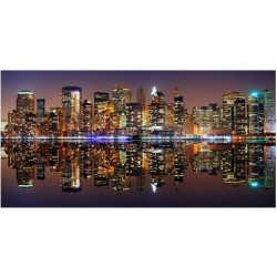 Kuvatapetti Artgeist Gold reflections - NYC, 550x270cm