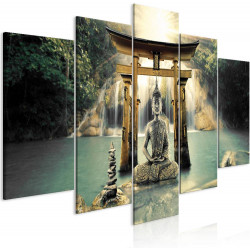 Canvas-taulu Artgeist Buddha Smile 2, 200x100cm