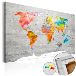 Korkkitaulu Artgeist Multicolored Travels, 90x60cm