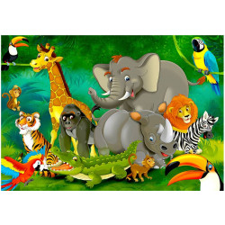 Sisustustarra Artgeist Colourful Safari, 70x98cm