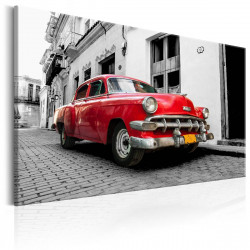 Canvas-taulu Artgeist Cuban Classic Car Red, 60x90cm