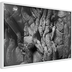 Juliste Artgeist Overgrown Stones, kullanvärinen kehys, 30x45cm
