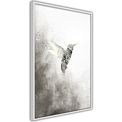 Juliste Artgeist Ethnic Hummingbird, musta kehys, 60x40cm