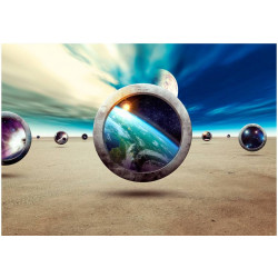 Kuvatapetti Artgeist Planet Walk, 140x200cm, sininen