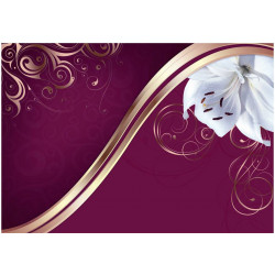 Kuvatapetti Artgeist Floral umbrella, 70x100cm, violetti