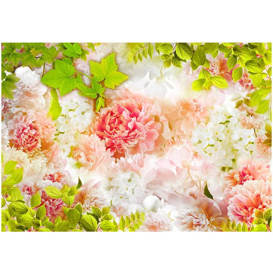 Kuvatapetti Artgeist Bright peonies, 70x100cm, vaaleanpunainen