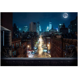 Kuvatapetti Artgeist Sleepy New York, 210x300cm, sininen