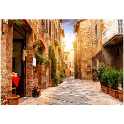 Kuvatapetti Artgeist Colourful Street in Tuscany, 70x100cm