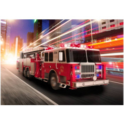 Kuvatapetti Artgeist Fire truck, 175x250cm, punainen