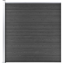 Aitapaneeli WPC 175x186 cm musta
