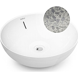 Malja-allas Bathco Villareal Terrazzo, Ø420mm, harmaa