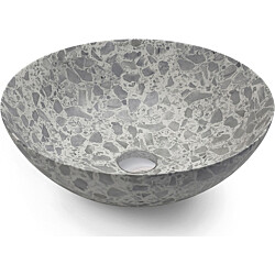 Malja-allas Bathco New Lys Terrazzo, Ø400mm, harmaa