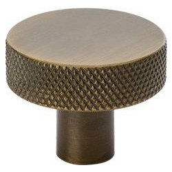 Nuppivedin Beslag Design Flat, Ø32x24mm, antiikkipronssi