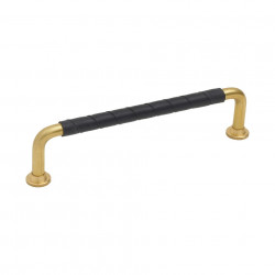 Lankavedin Beslag Design 1353, nahka 142x7x34 mm, cc 128 mm, messinki
