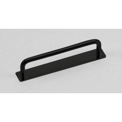 Lankavedin aluslevyllä Beslag Design Royal, 147x21x32mm, mattamusta
