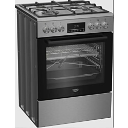 Kaasuliesi sähköuunilla Beko FBMA61330GXDT, 60cm, ruostumaton teräs