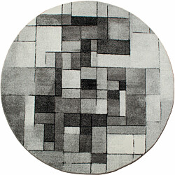 Pyöreä matto Benina London Abstrakt Ø120cm harmaa