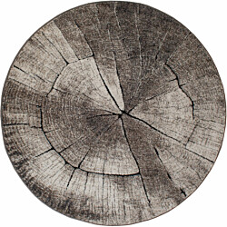 Pyöreä matto Benina Ibiza Tree Ø120cm harmaa