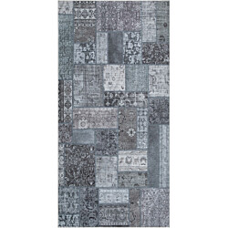 Käytävämatto Benina Patchwork 80x300cm teräksenharmaa