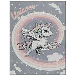 Matto Benina Play Unicorn 120x160cm harmaa