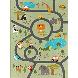 Matto Benina Play Animals 140x200cm vihreä