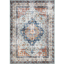 Matto Benina Tarfaya Medallion 200x290cm sininen